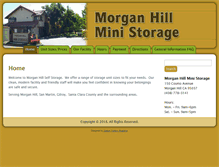 Tablet Screenshot of morganhillministorage.com
